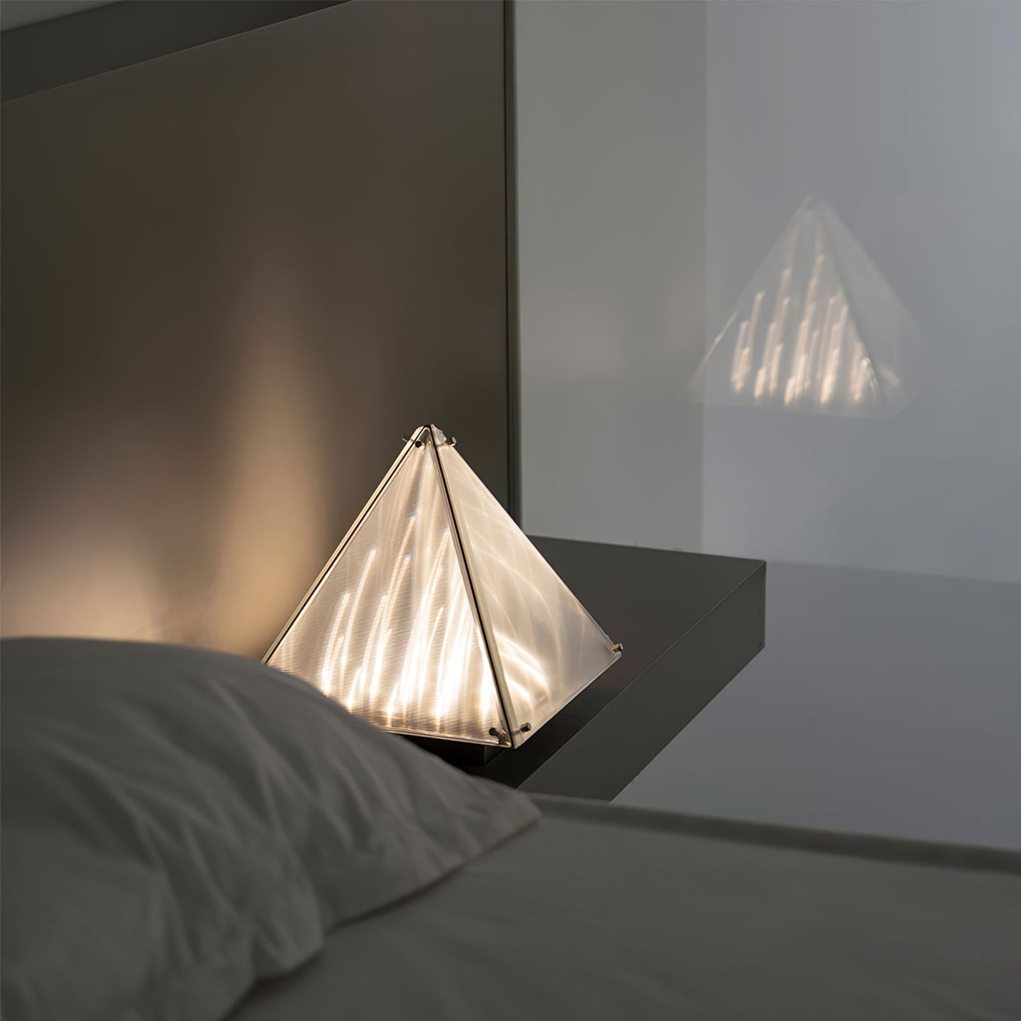 Fragment Table Lamp - Modern Stainless Steel Triangle Structural LED Light