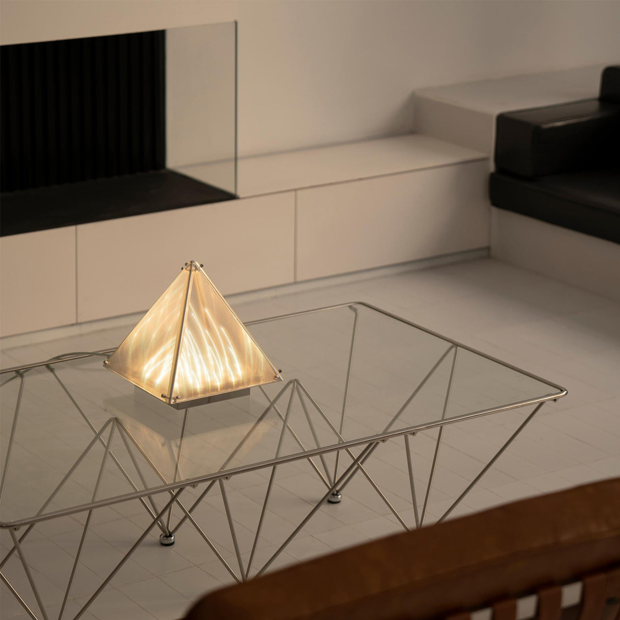 Fragment Table Lamp - Modern Stainless Steel Triangle Structural LED Light