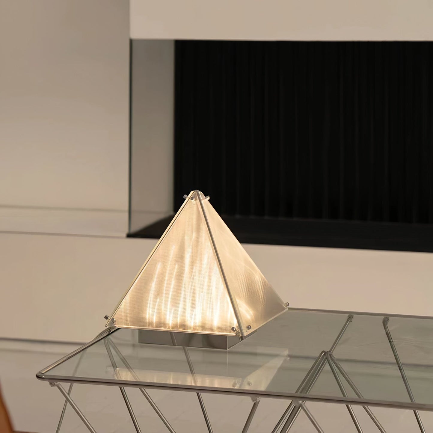 Fragment Table Lamp - Modern Stainless Steel Triangle Structural LED Light