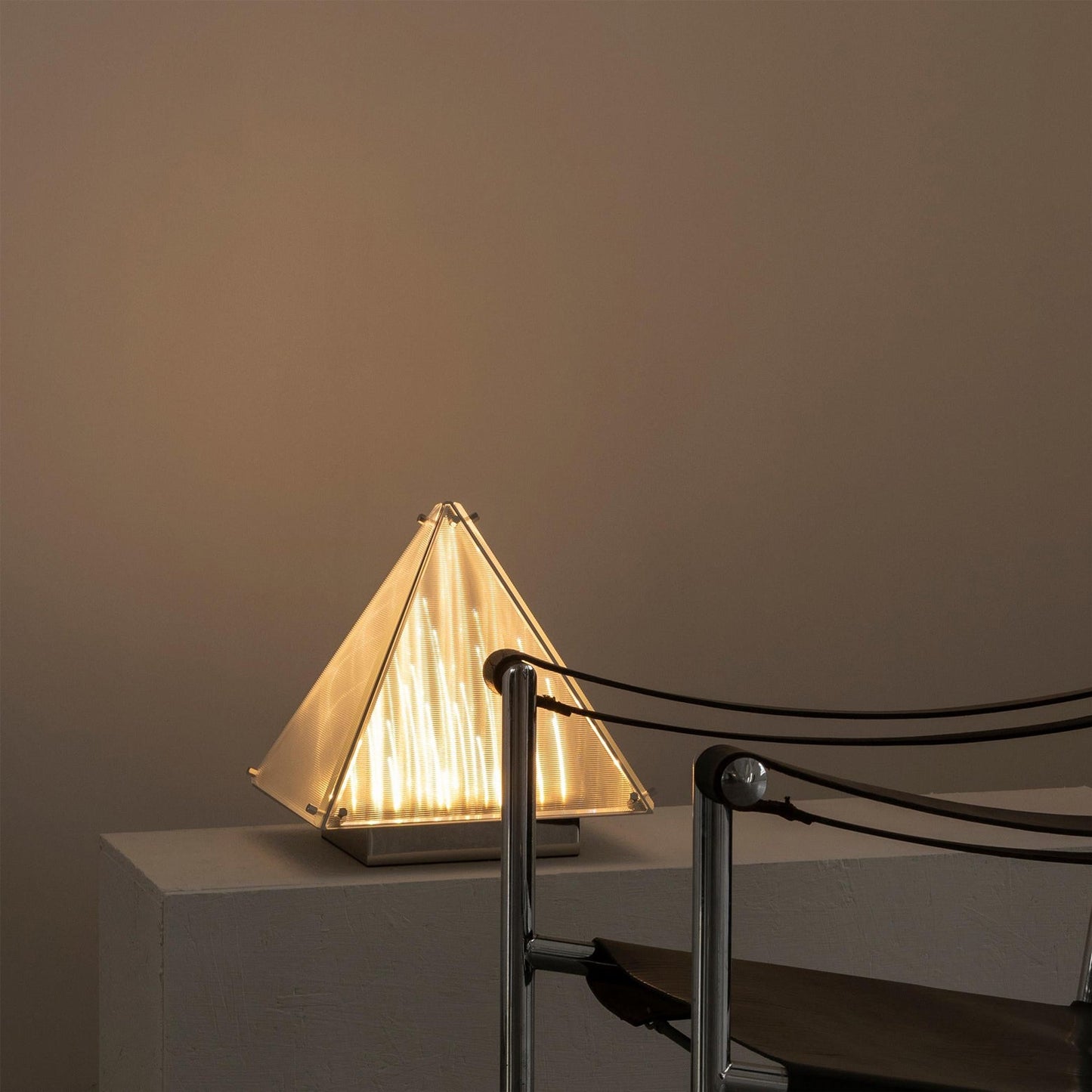 Fragment Table Lamp - Modern Stainless Steel Triangle Structural LED Light