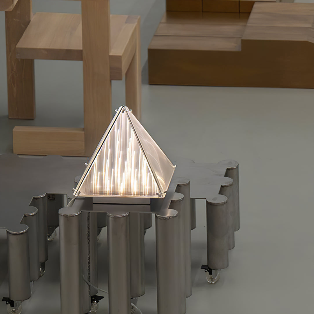 Fragment Table Lamp - Modern Stainless Steel Triangle Structural LED Light