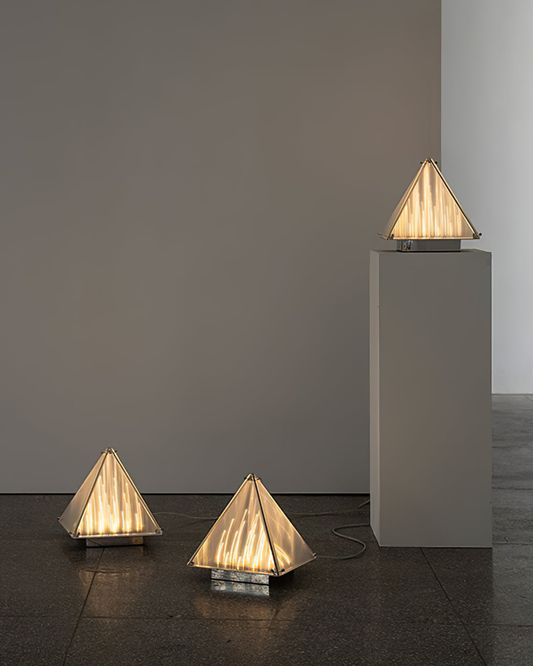 Fragment Table Lamp - Modern Stainless Steel Triangle Structural LED Light