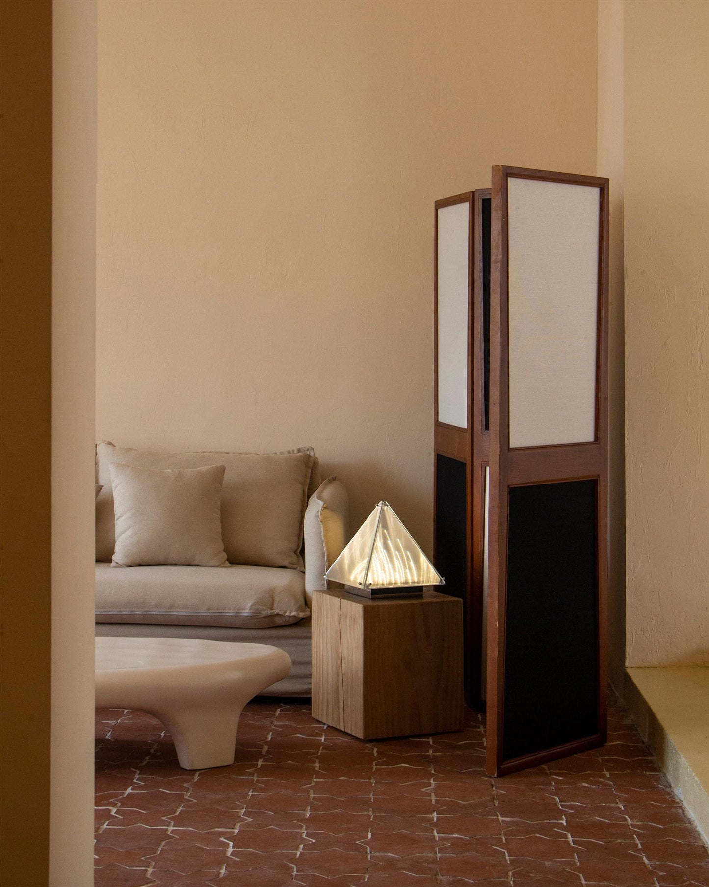 Fragment Table Lamp - Modern Stainless Steel Triangle Structural LED Light