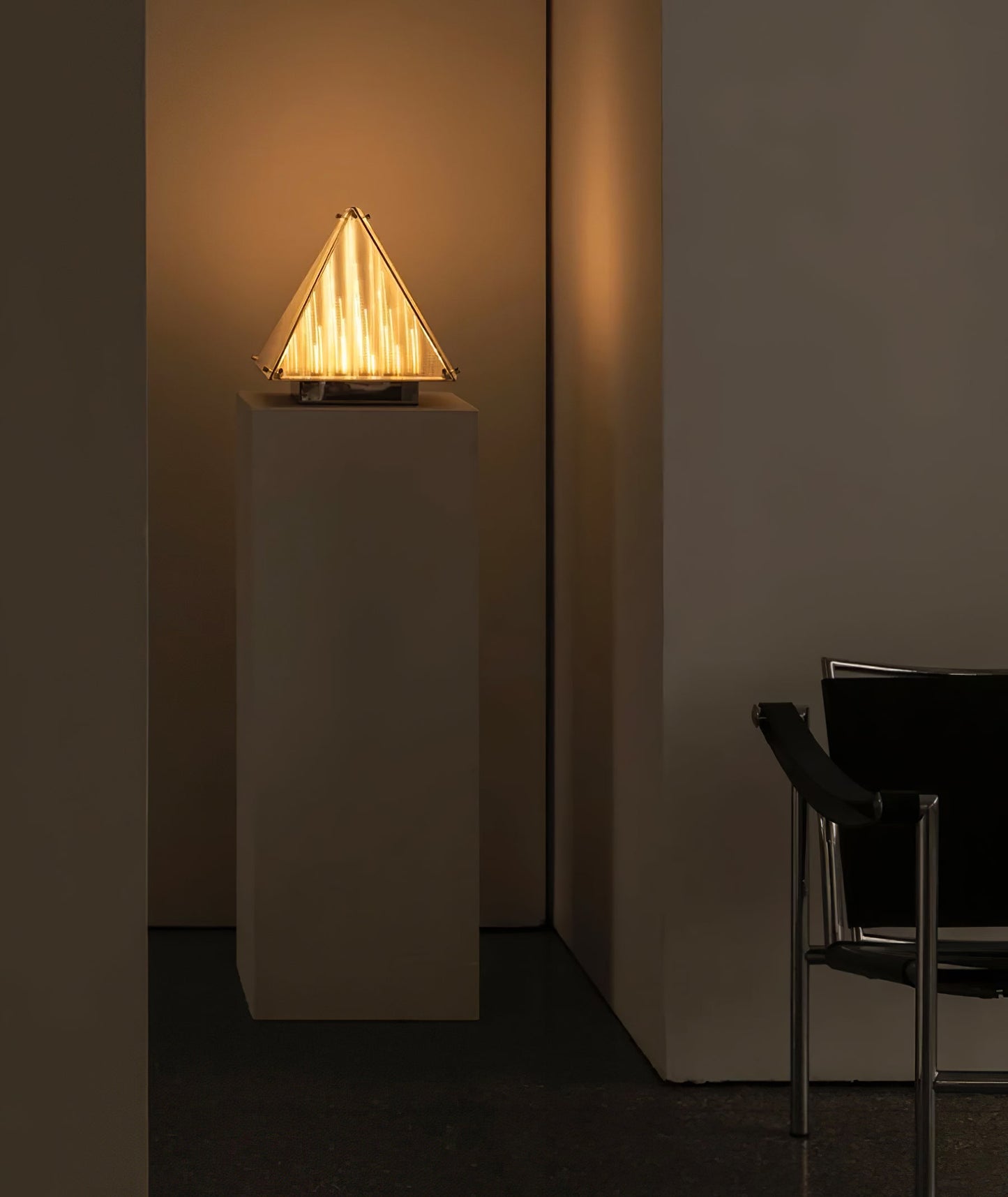 Fragment Table Lamp - Modern Stainless Steel Triangle Structural LED Light