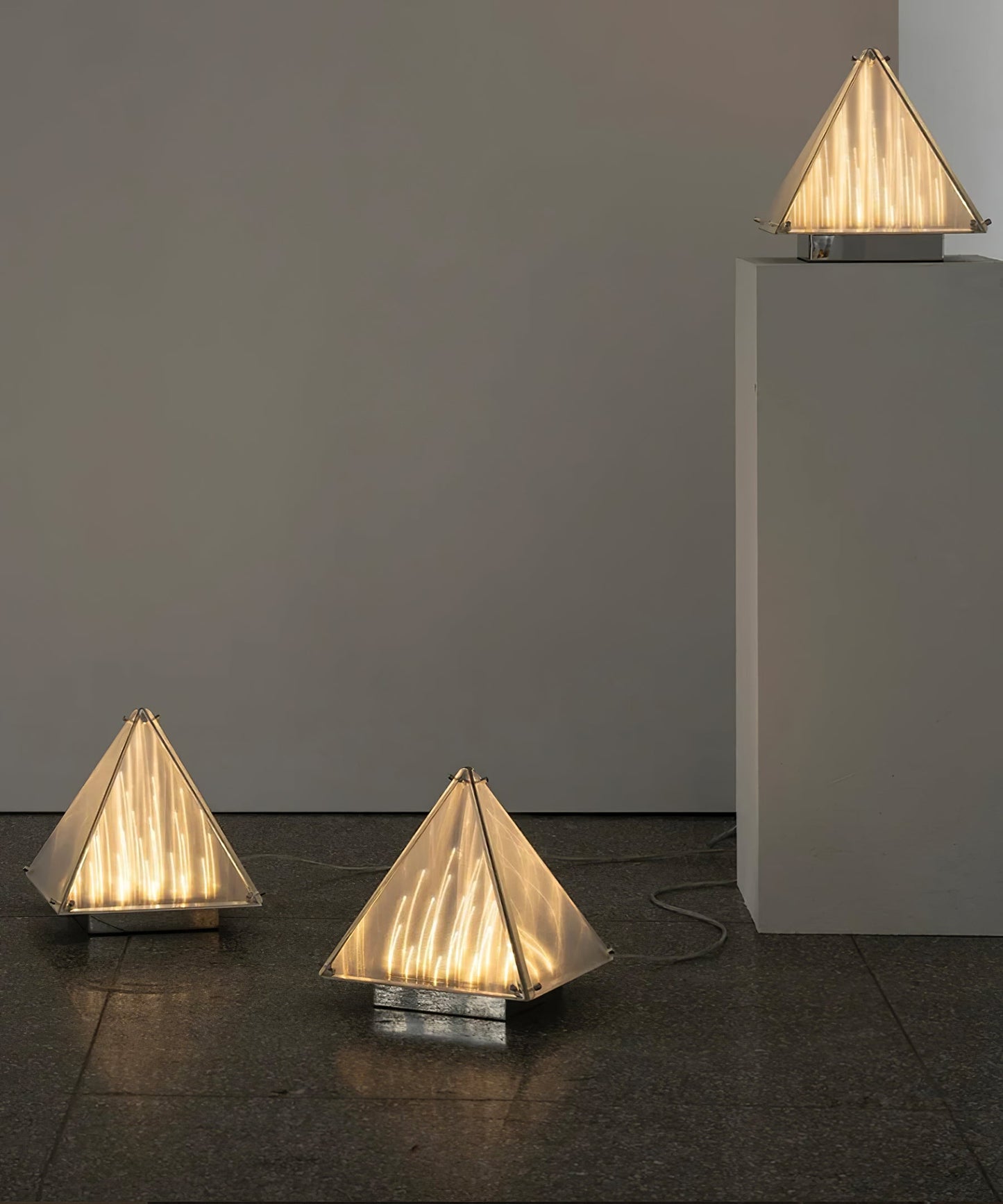 Fragment Table Lamp - Modern Stainless Steel Triangle Structural LED Light
