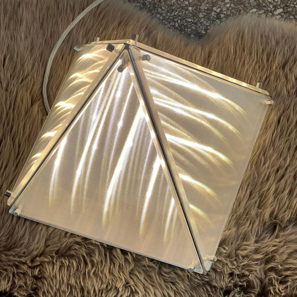 Fragment Table Lamp - Modern Stainless Steel Triangle Structural LED Light
