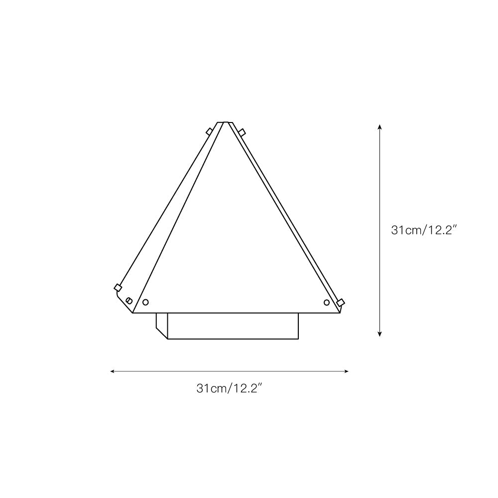 Fragment Table Lamp - Modern Stainless Steel Triangle Structural LED Light