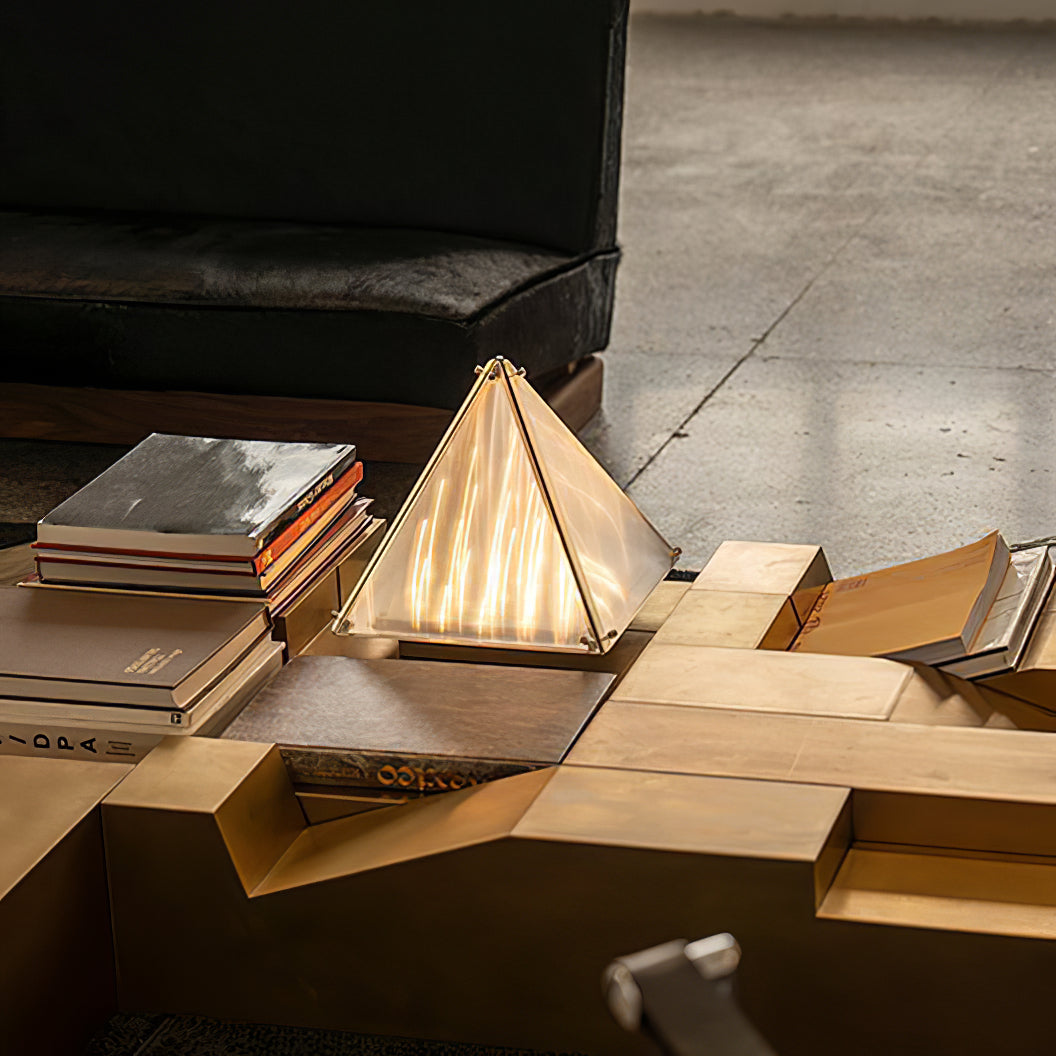 Fragment Table Lamp - Modern Stainless Steel Triangle Structural LED Light
