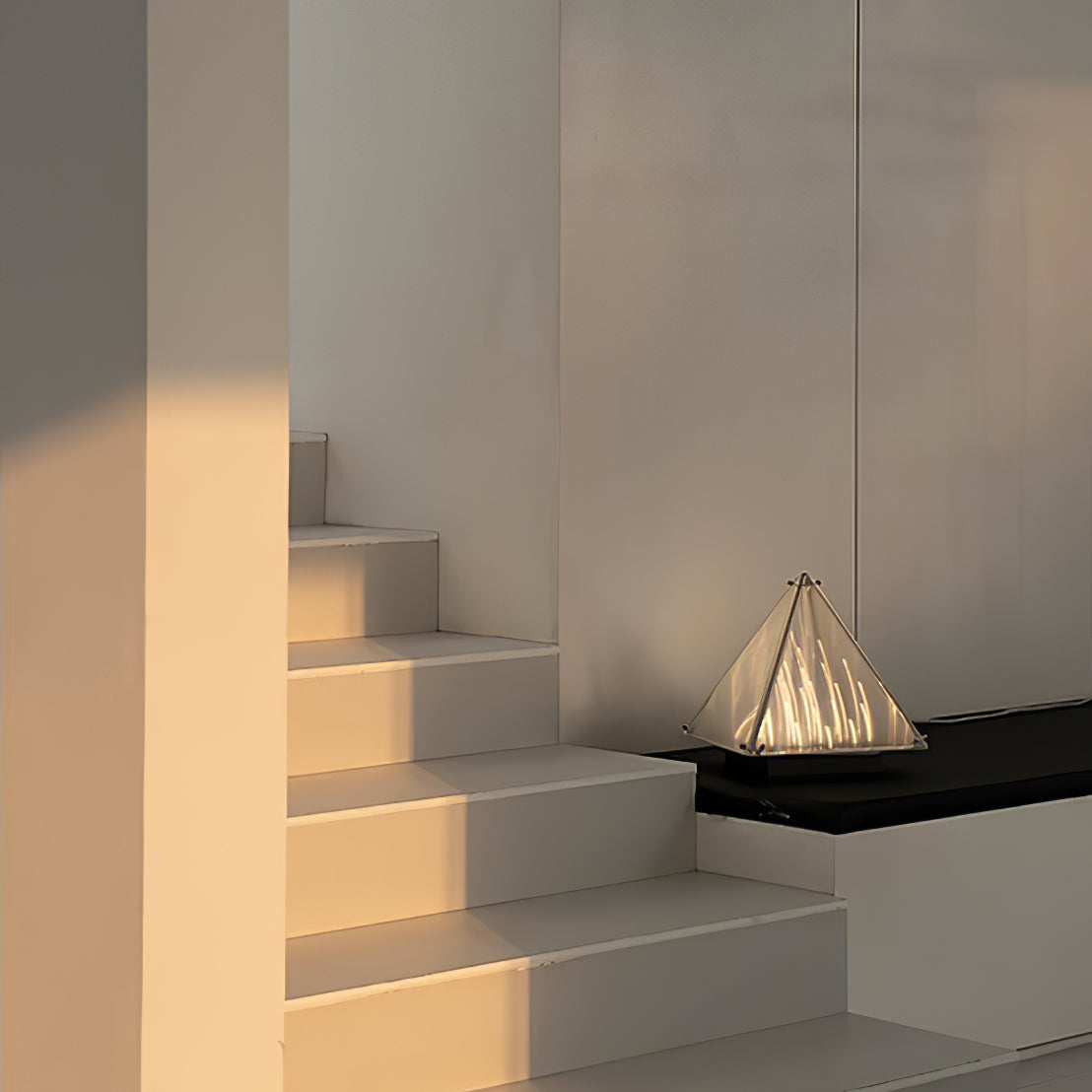 Fragment Table Lamp - Modern Stainless Steel Triangle Structural LED Light