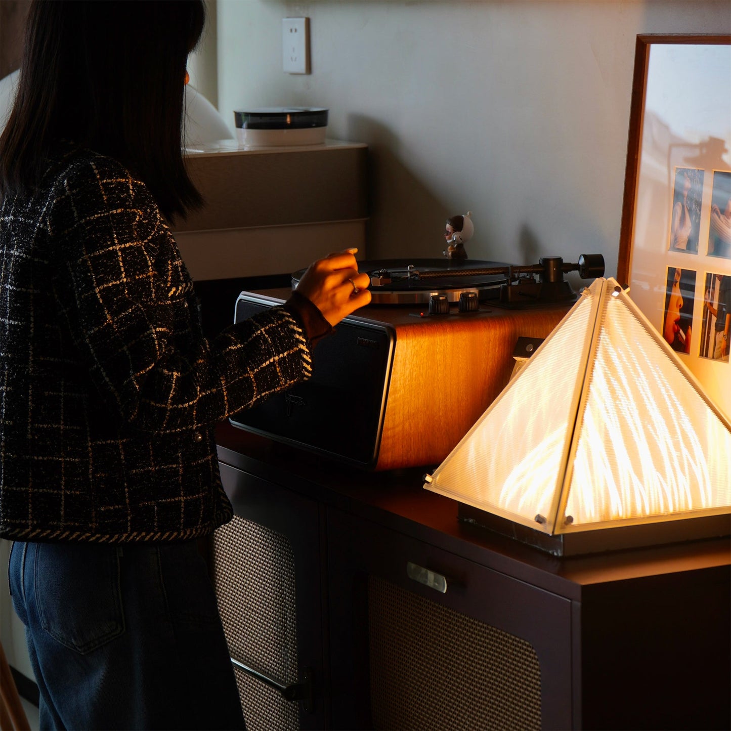 Fragment Table Lamp - Modern Stainless Steel Triangle Structural LED Light