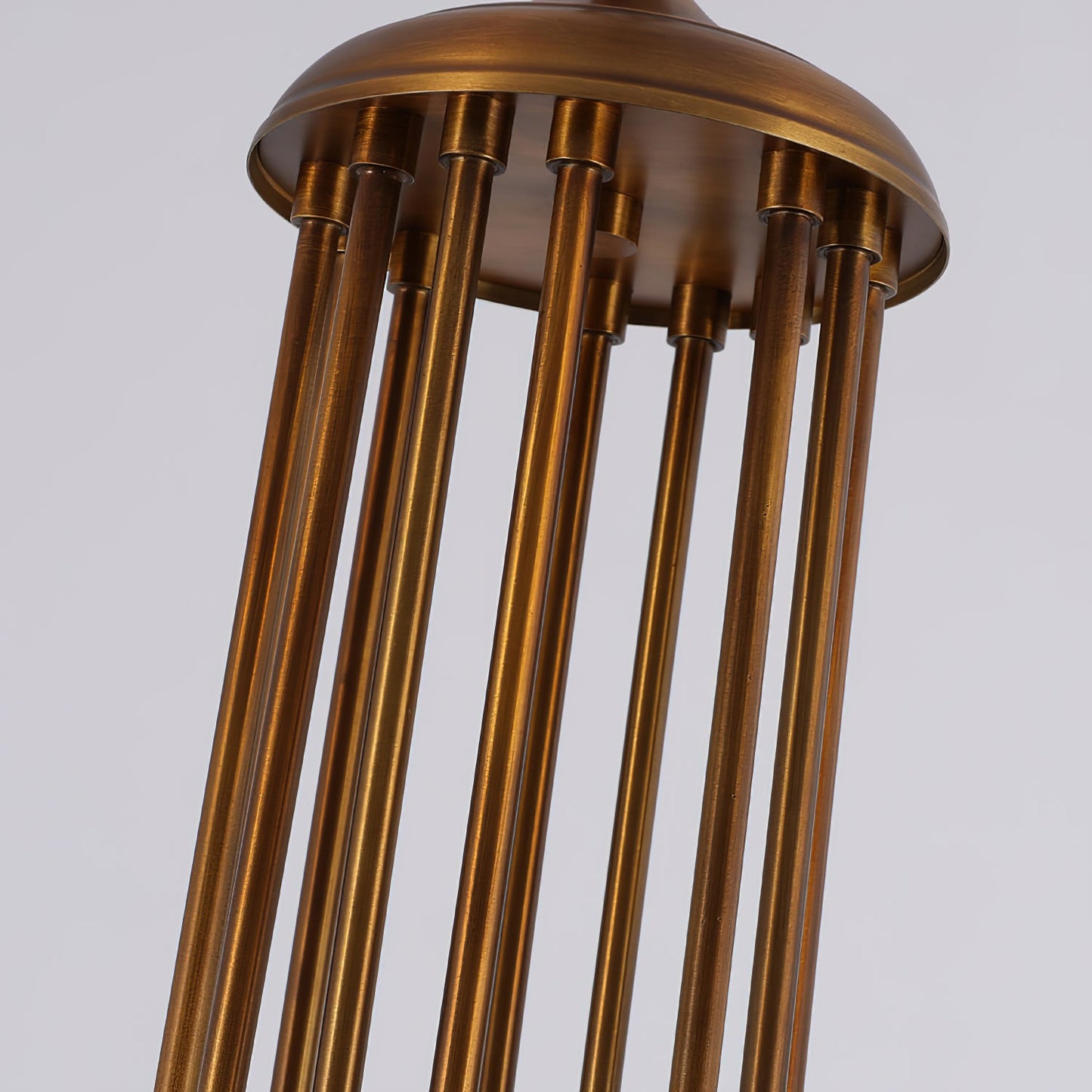 Franklin Amber Chandelier - Handcrafted Free-Form Glass & Dark Brass Luxury Light