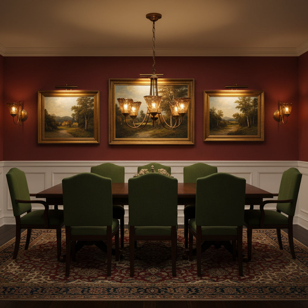 Franklin Amber Chandelier - Handcrafted Free-Form Glass & Dark Brass Luxury Light