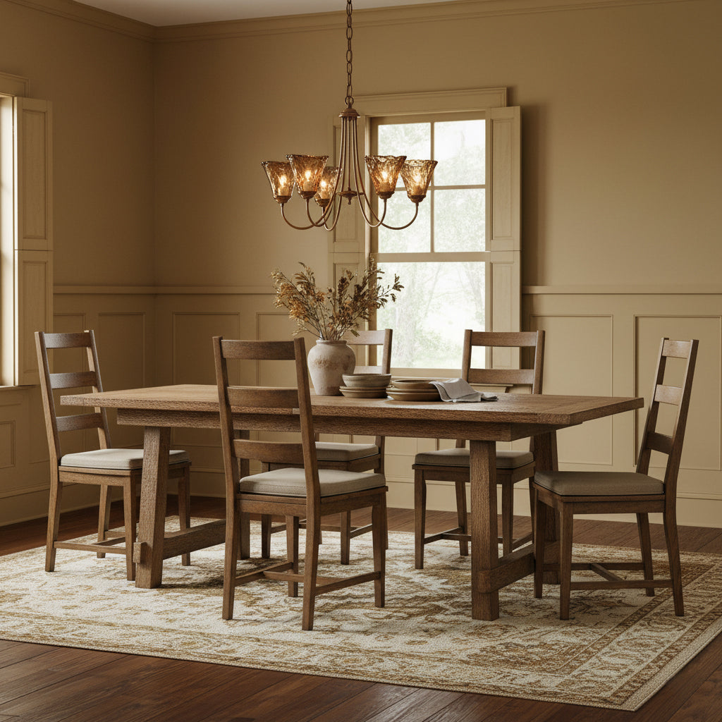 Franklin Amber Chandelier - Handcrafted Free-Form Glass & Dark Brass Luxury Light