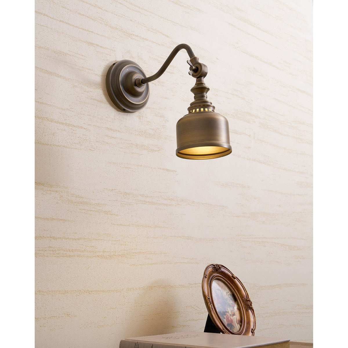 Addison Gooseneck Wall Lamp – Antique Brass Adjustable Arm Vintage Wall Sconce