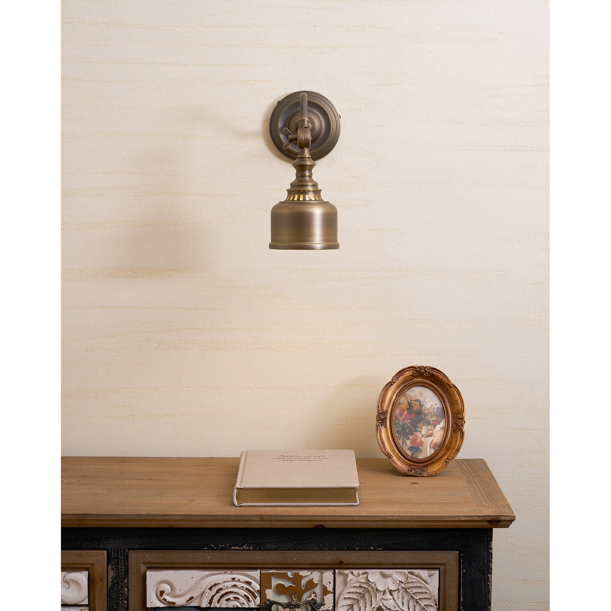 Addison Gooseneck Wall Lamp – Antique Brass Adjustable Arm Vintage Wall Sconce