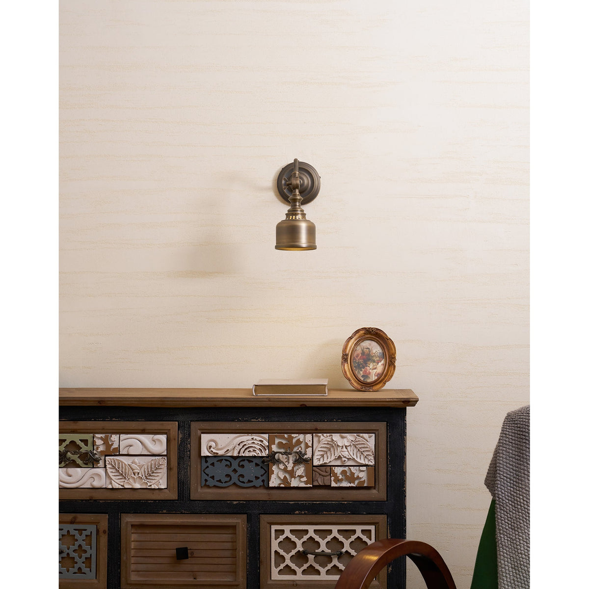 Addison Gooseneck Wall Lamp – Antique Brass Adjustable Arm Vintage Wall Sconce