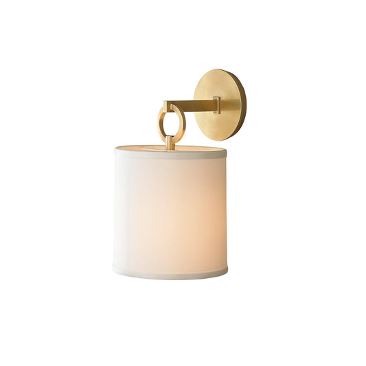 Full Circle Sconce - Modern Designer Ring Wall Light with Fabric Shade