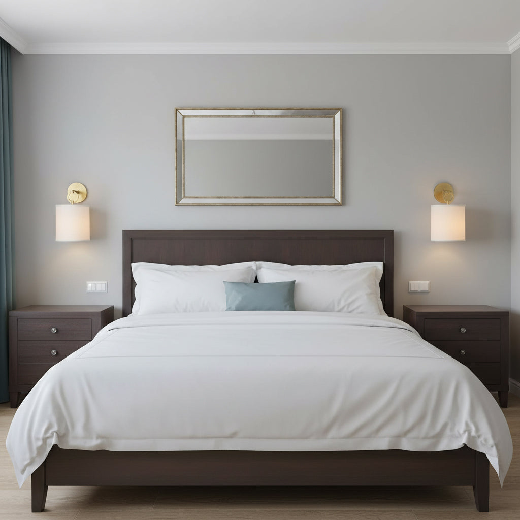 Full Circle Sconce - Modern Designer Ring Wall Light with Fabric Shade