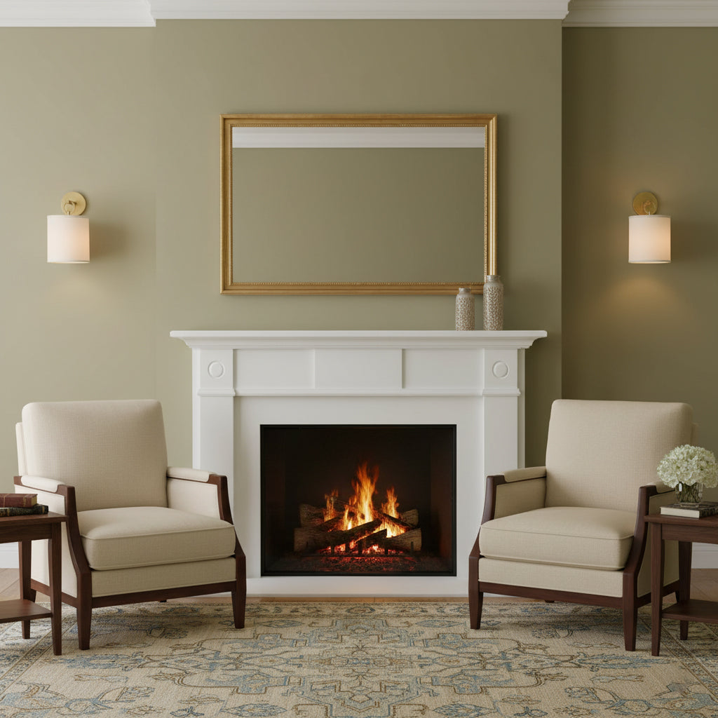 Full Circle Sconce - Modern Designer Ring Wall Light with Fabric Shade
