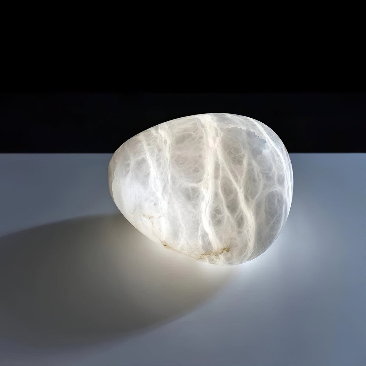 Galet Alabaster Pendant Light - Hand-Chiseled French Organic Stone Pendant