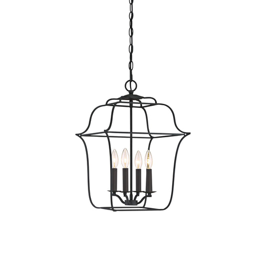 Gallery Royal Pendant Lamp - Minimalist Iron Cage Foyer Pendant Light