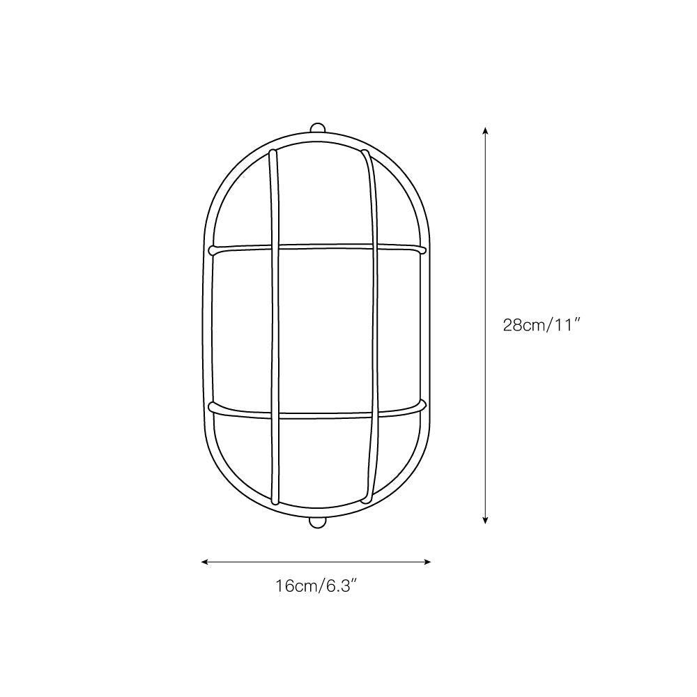 Garden Trading Chatham Outdoor Sconce - Weatherproof Aluminum & Frosted Glass Bulkhead Wall Light