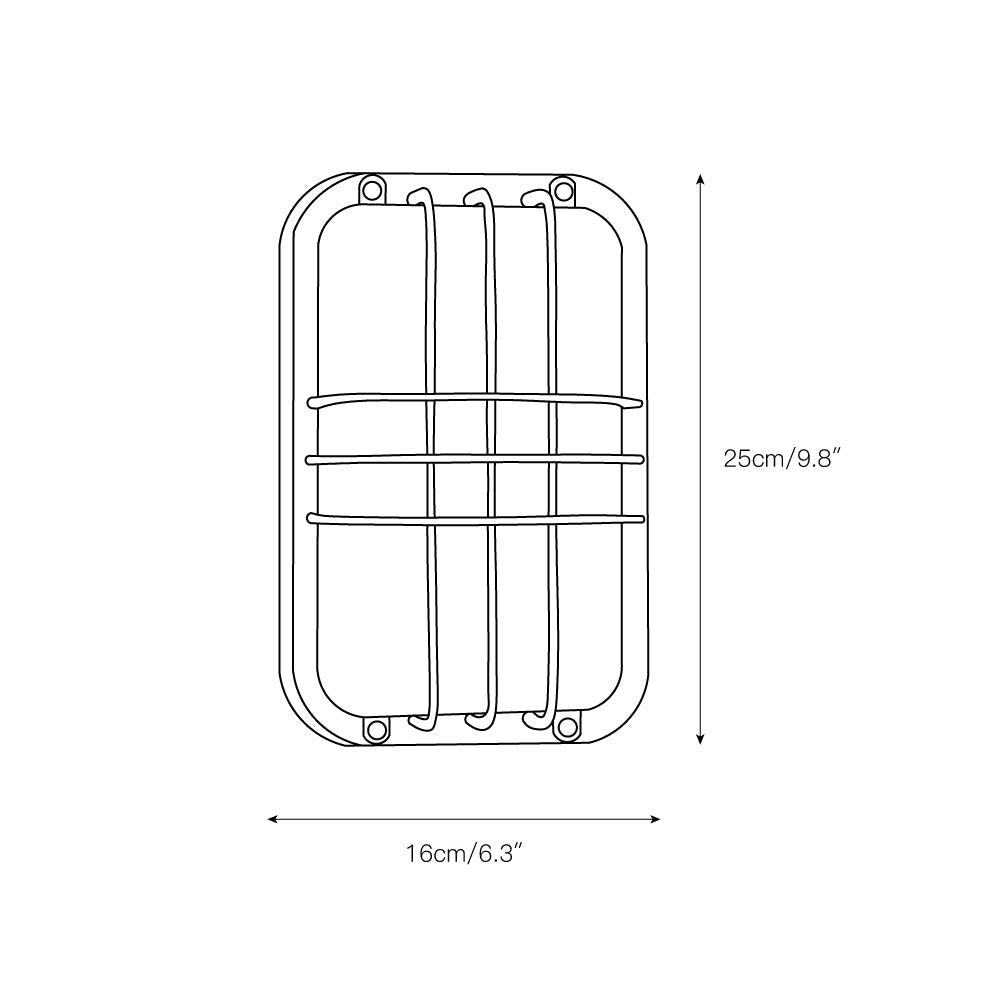Garden Trading Chatham Outdoor Sconce - Weatherproof Aluminum & Frosted Glass Bulkhead Wall Light