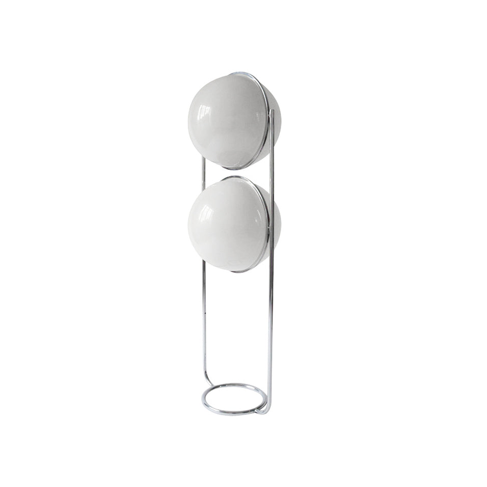 Garrault-Delord Ball Floor Lamp - Chrome Multi-Head Acrylic Globe Floor Light