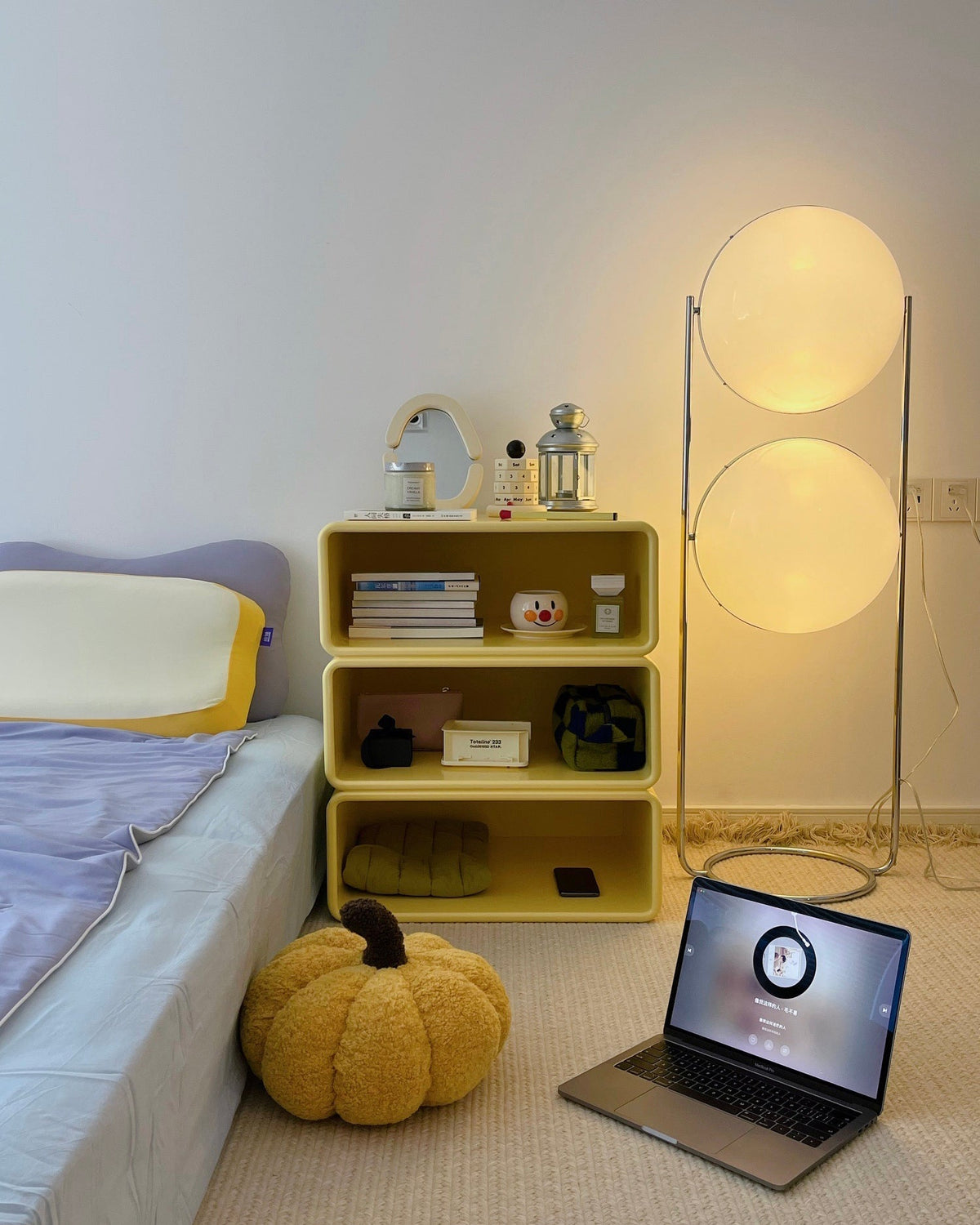 Garrault-Delord Ball Floor Lamp - Chrome Multi-Head Acrylic Globe Floor Light