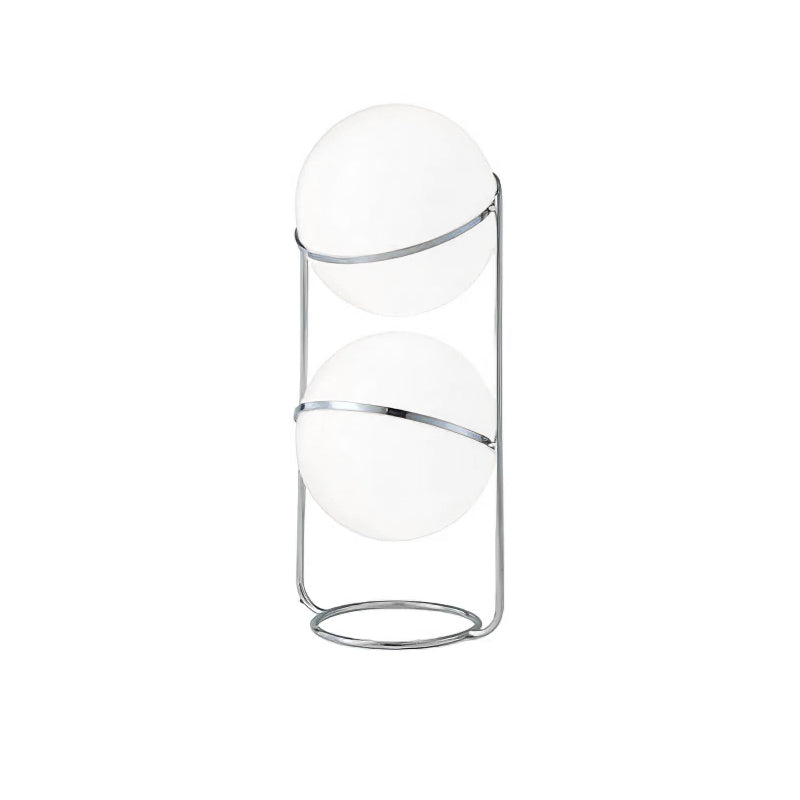 Garrault-Delord Ball Floor Lamp - Chrome Multi-Head Acrylic Globe Floor Light