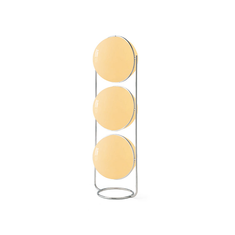 Garrault-Delord Ball Floor Lamp - Chrome Multi-Head Acrylic Globe Floor Light