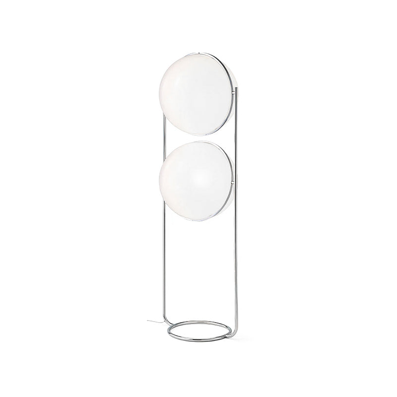 Garrault-Delord Ball Floor Lamp - Chrome Multi-Head Acrylic Globe Floor Light