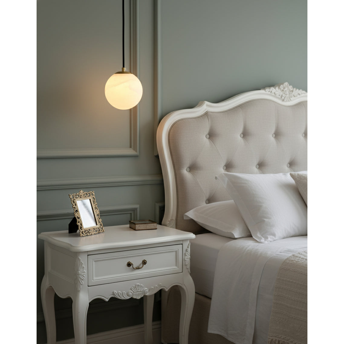 Savina Alabaster Pendant Light - Spanish Stone Celestial Orb Light
