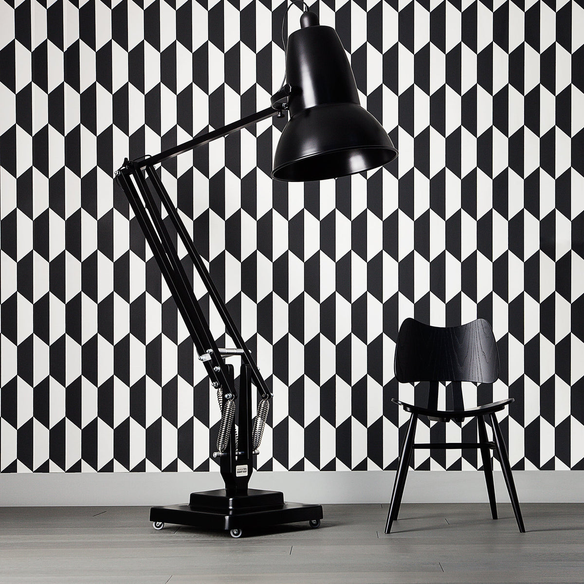 Giant Floor Lamp - Oversized Articulated Metal Floor Light & Architectural Sculpture
