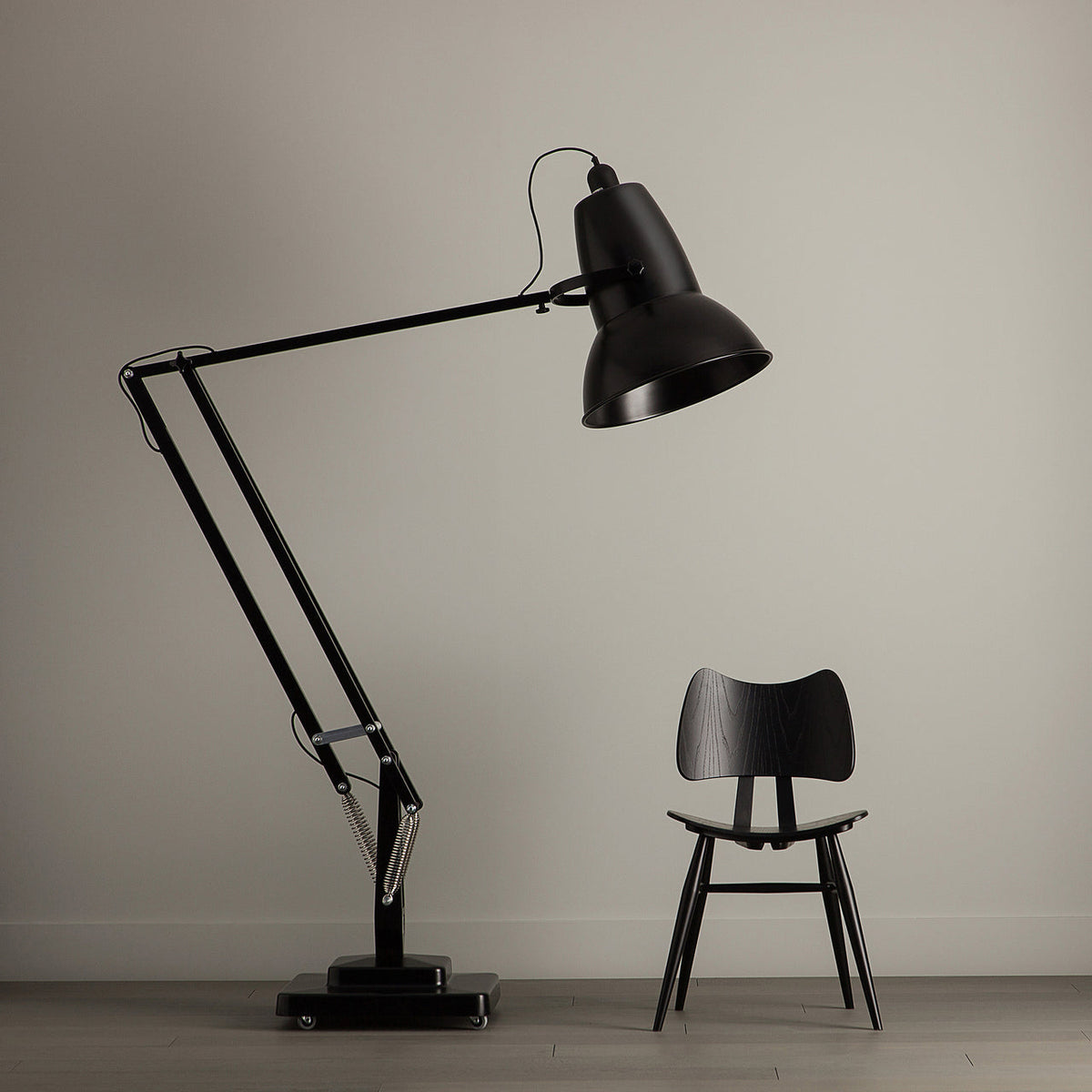 Giant Floor Lamp - Oversized Articulated Metal Floor Light & Architectural Sculpture