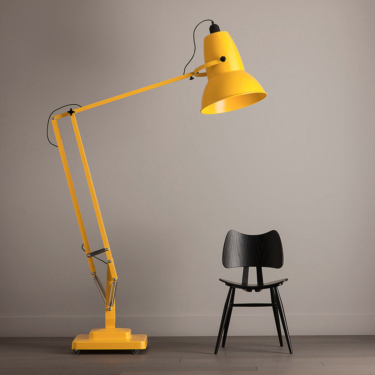 Giant Floor Lamp - Oversized Articulated Metal Floor Light & Architectural Sculpture