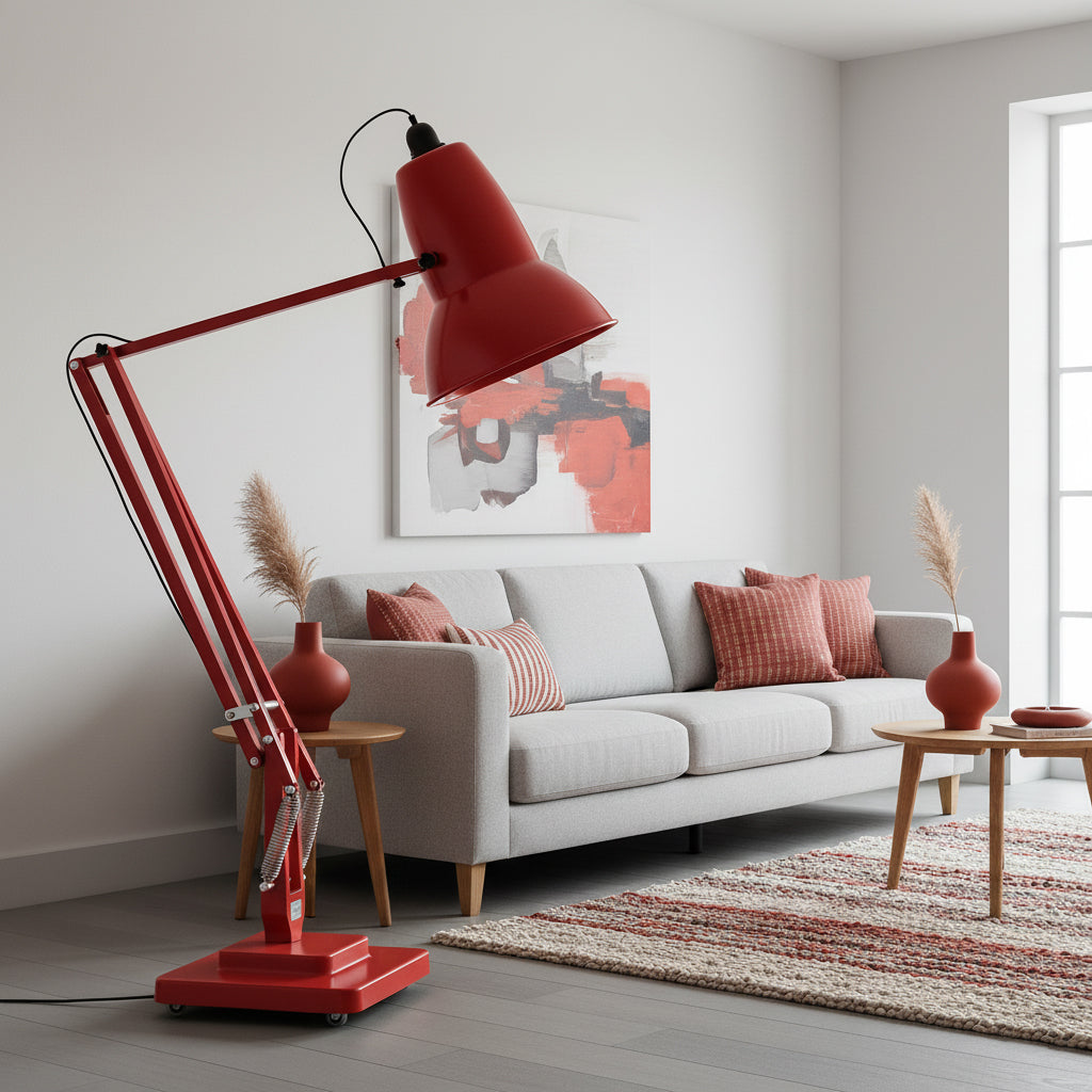 Giant Floor Lamp - Oversized Articulated Metal Floor Light & Architectural Sculpture