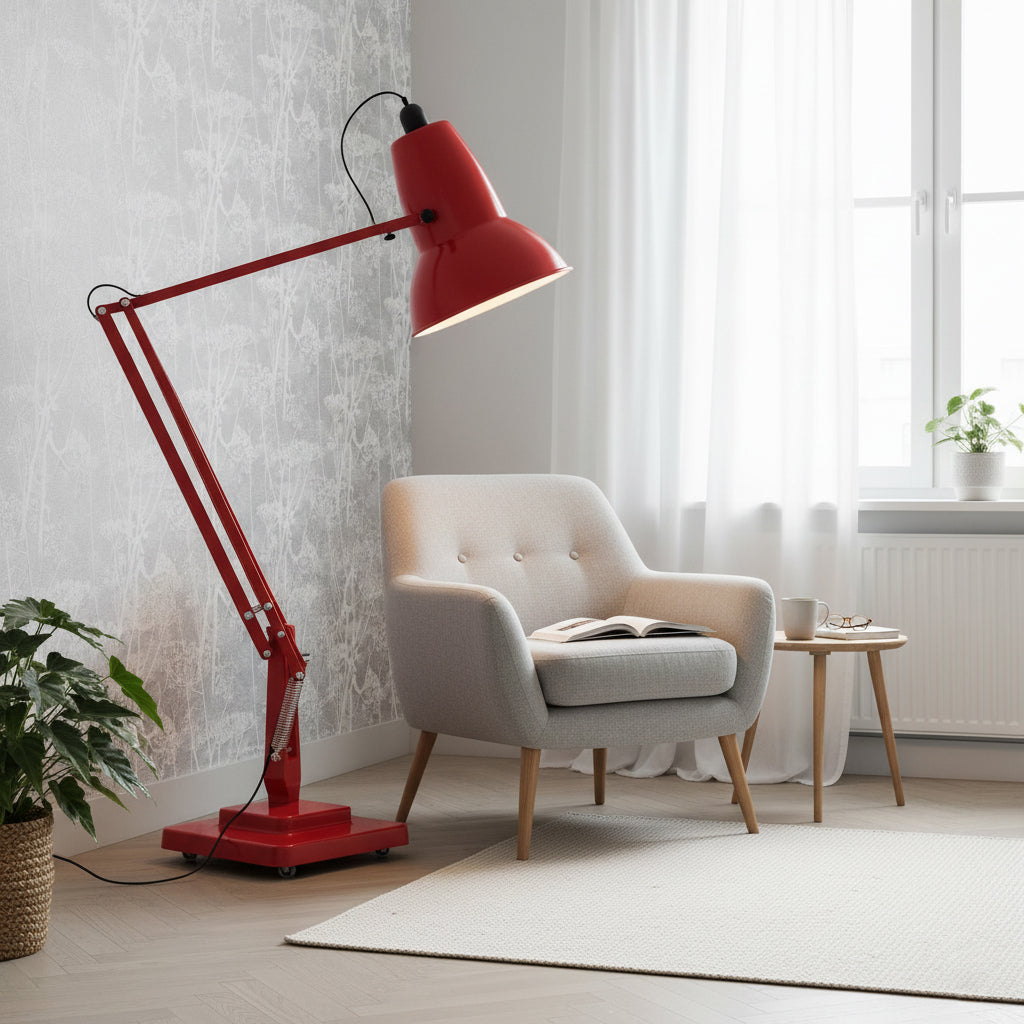 Giant Floor Lamp - Oversized Articulated Metal Floor Light & Architectural Sculpture