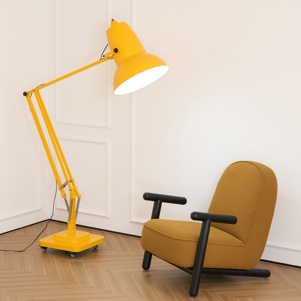 Giant Floor Lamp - Oversized Articulated Metal Floor Light & Architectural Sculpture