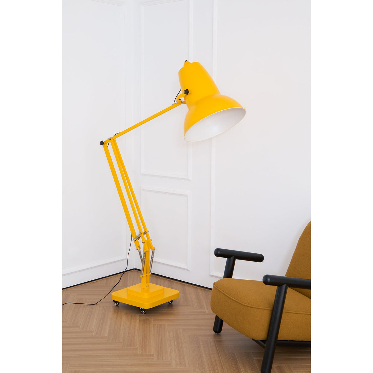 Giant Floor Lamp - Oversized Articulated Metal Floor Light & Architectural Sculpture