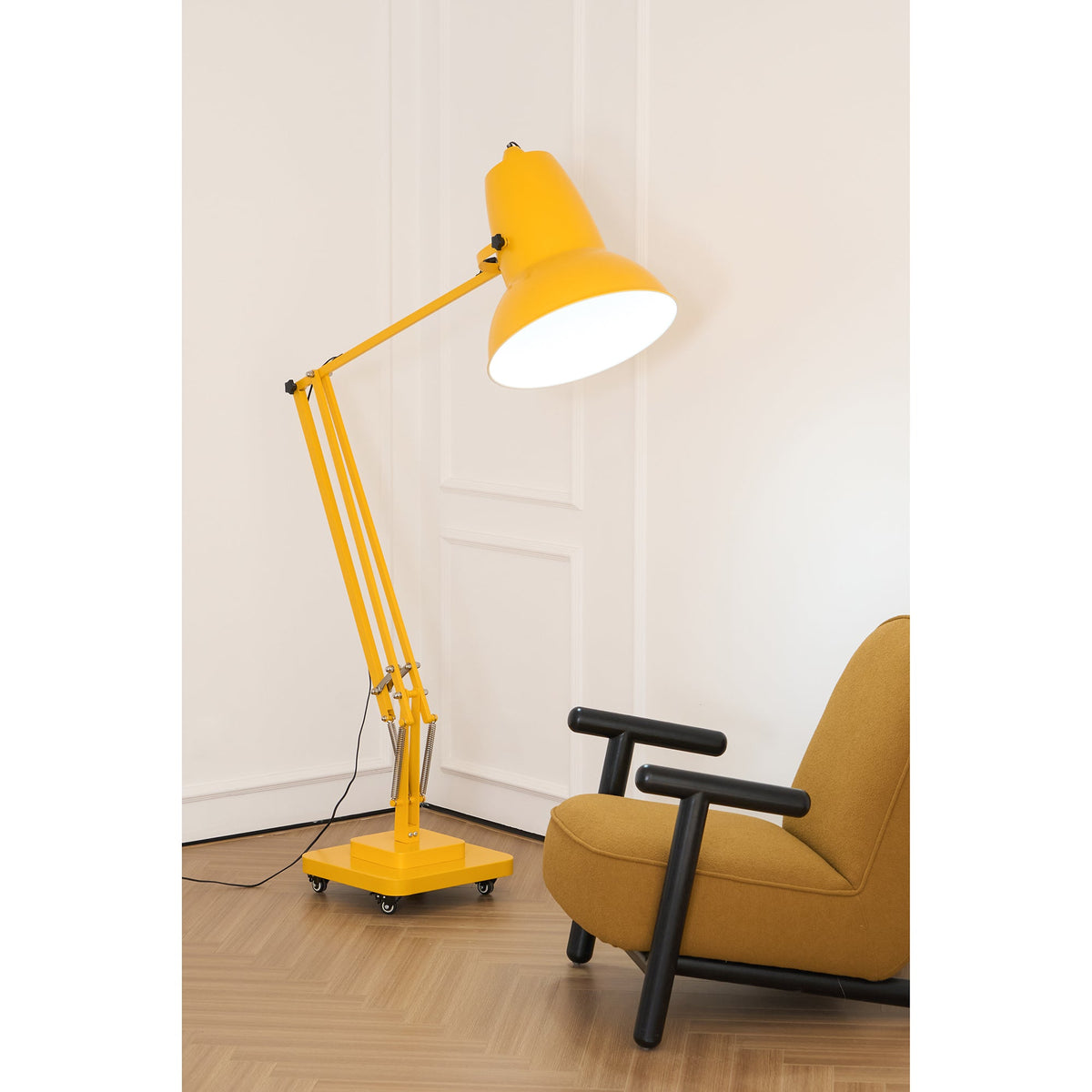 Giant Floor Lamp - Oversized Articulated Metal Floor Light & Architectural Sculpture