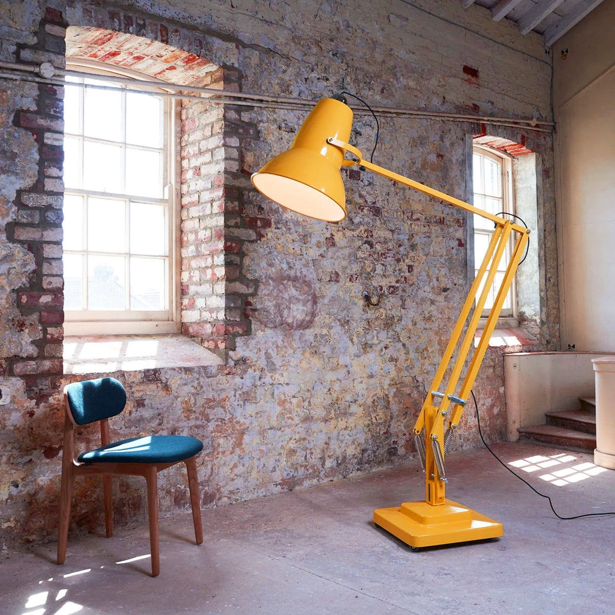 Giant Floor Lamp - Oversized Articulated Metal Floor Light & Architectural Sculpture