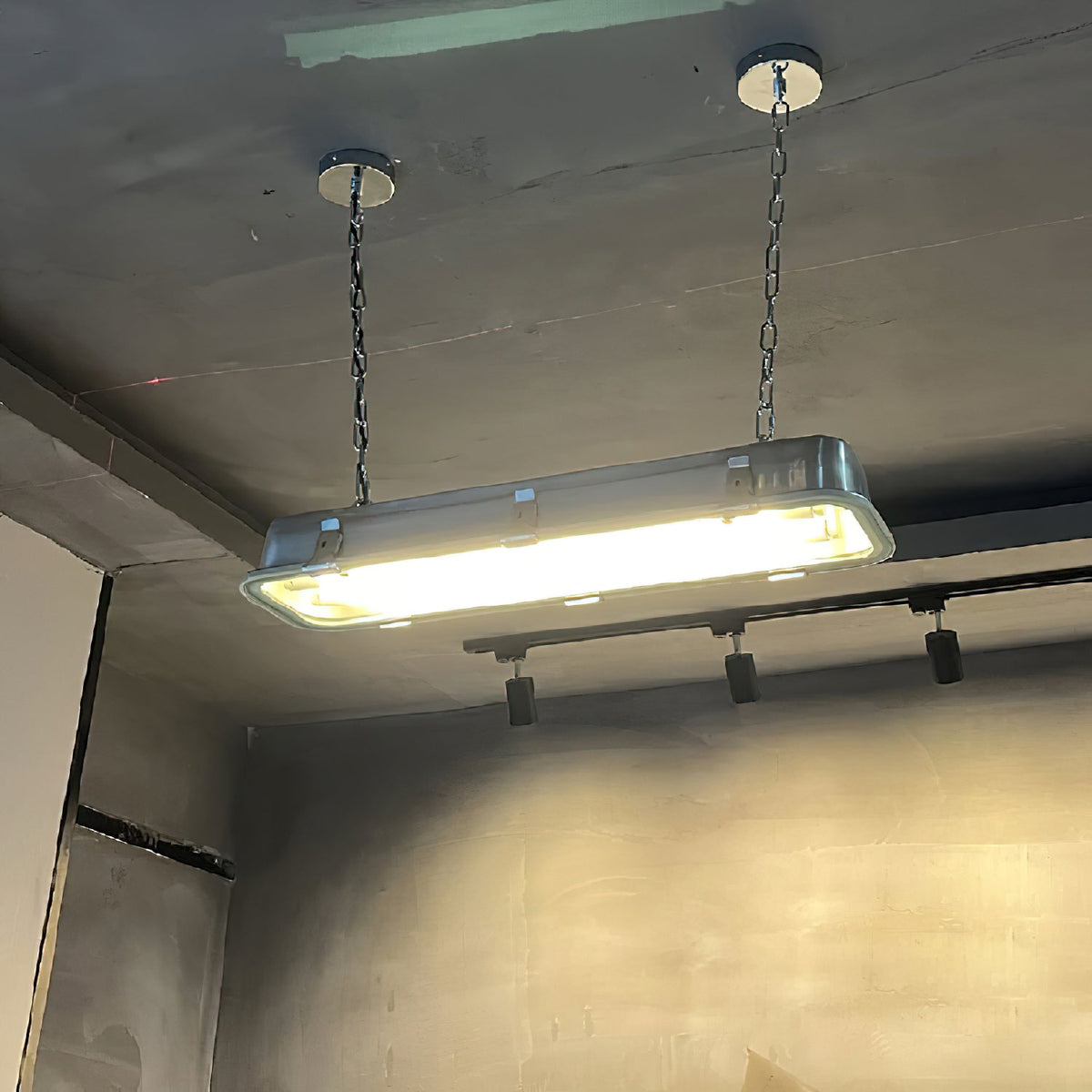 Gta Pendant Light - Stainless Steel & Clear Glass Linear Integrated LED Pendant