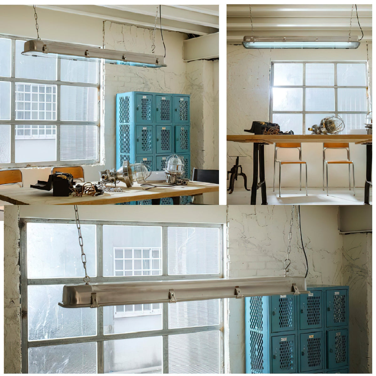 Gta Pendant Light - Stainless Steel & Clear Glass Linear Integrated LED Pendant