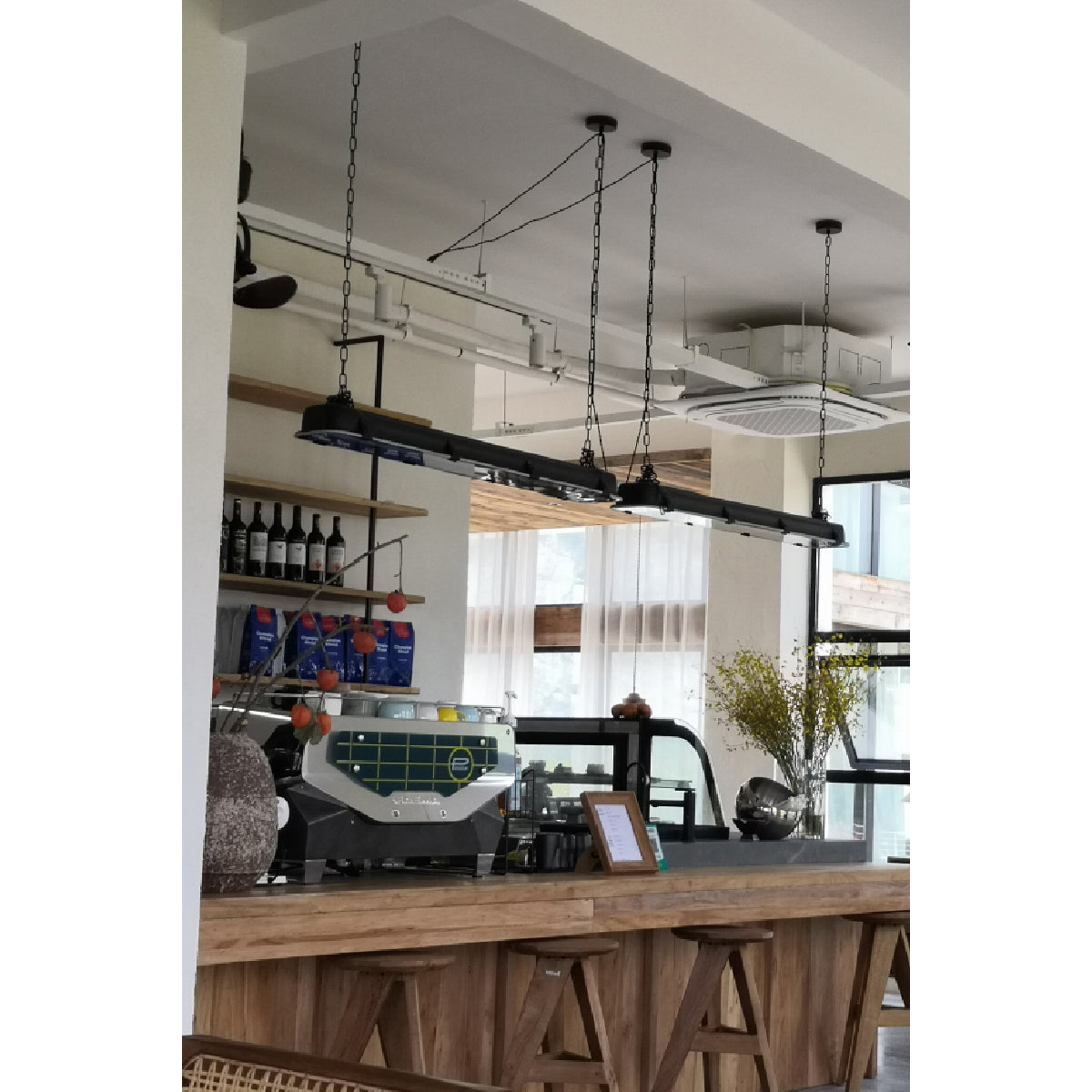 Gta Pendant Light - Stainless Steel & Clear Glass Linear Integrated LED Pendant
