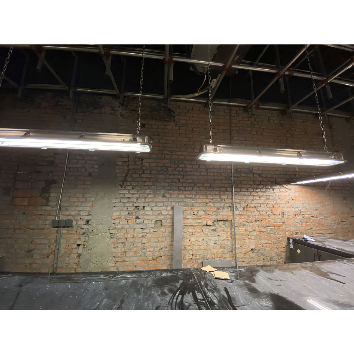 Gta Pendant Light - Stainless Steel & Clear Glass Linear Integrated LED Pendant