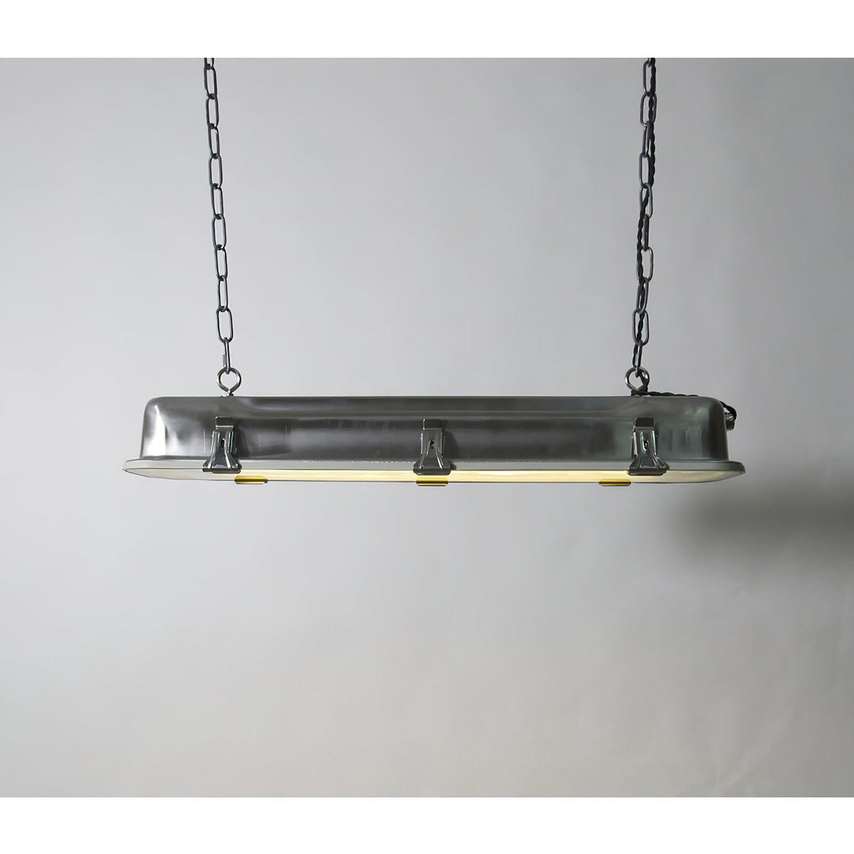 Gta Pendant Light - Stainless Steel & Clear Glass Linear Integrated LED Pendant