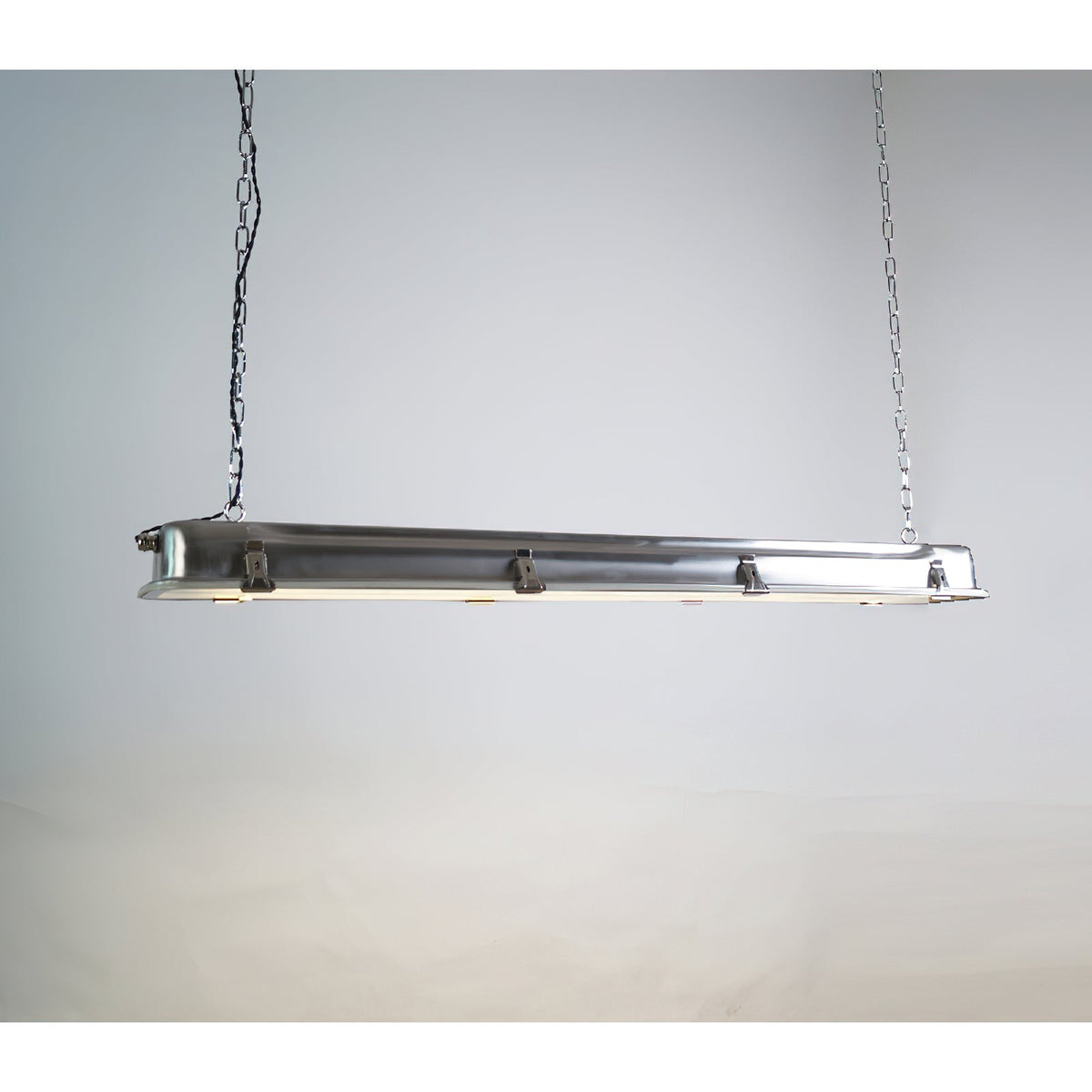 Gta Pendant Light - Stainless Steel & Clear Glass Linear Integrated LED Pendant