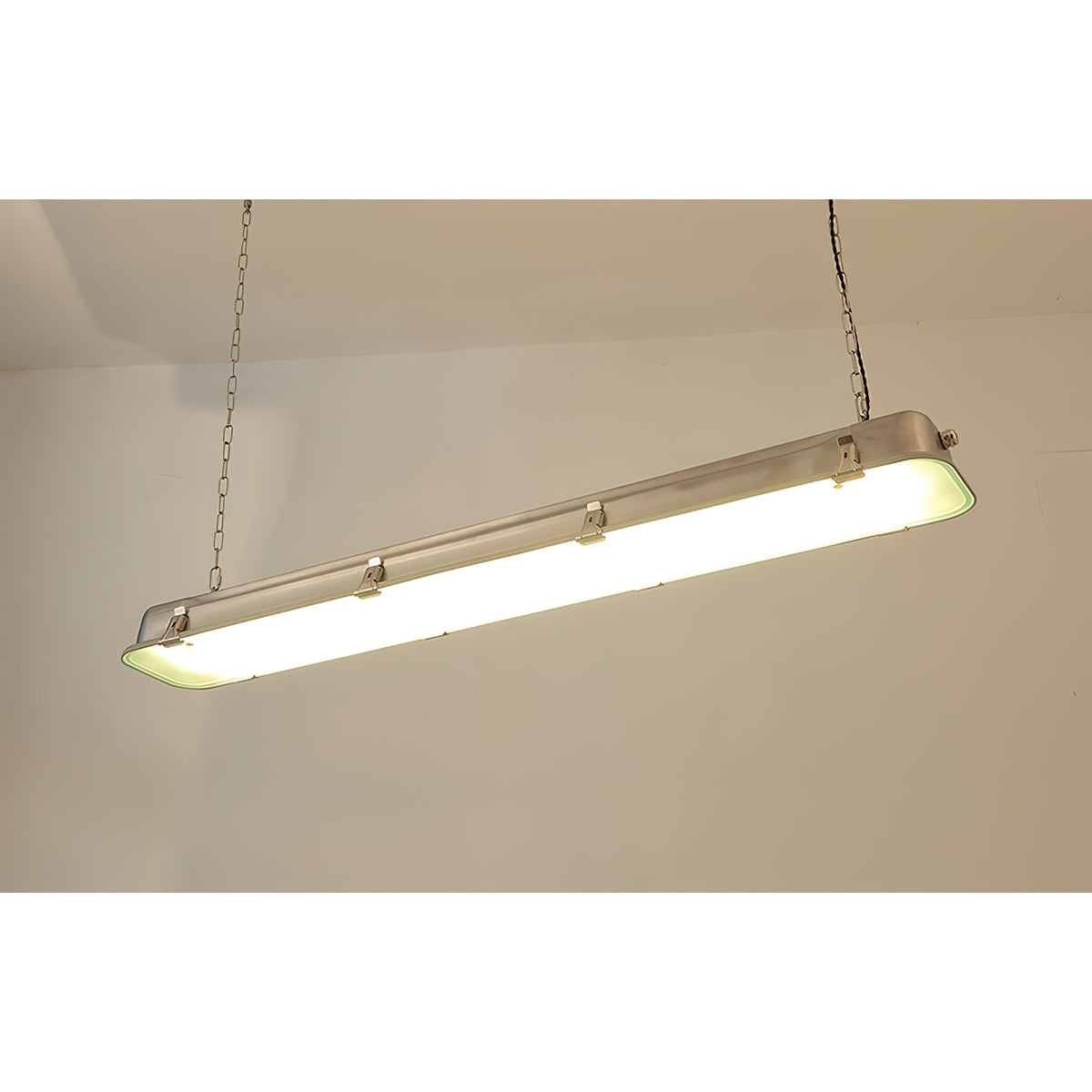 Gta Pendant Light - Stainless Steel & Clear Glass Linear Integrated LED Pendant