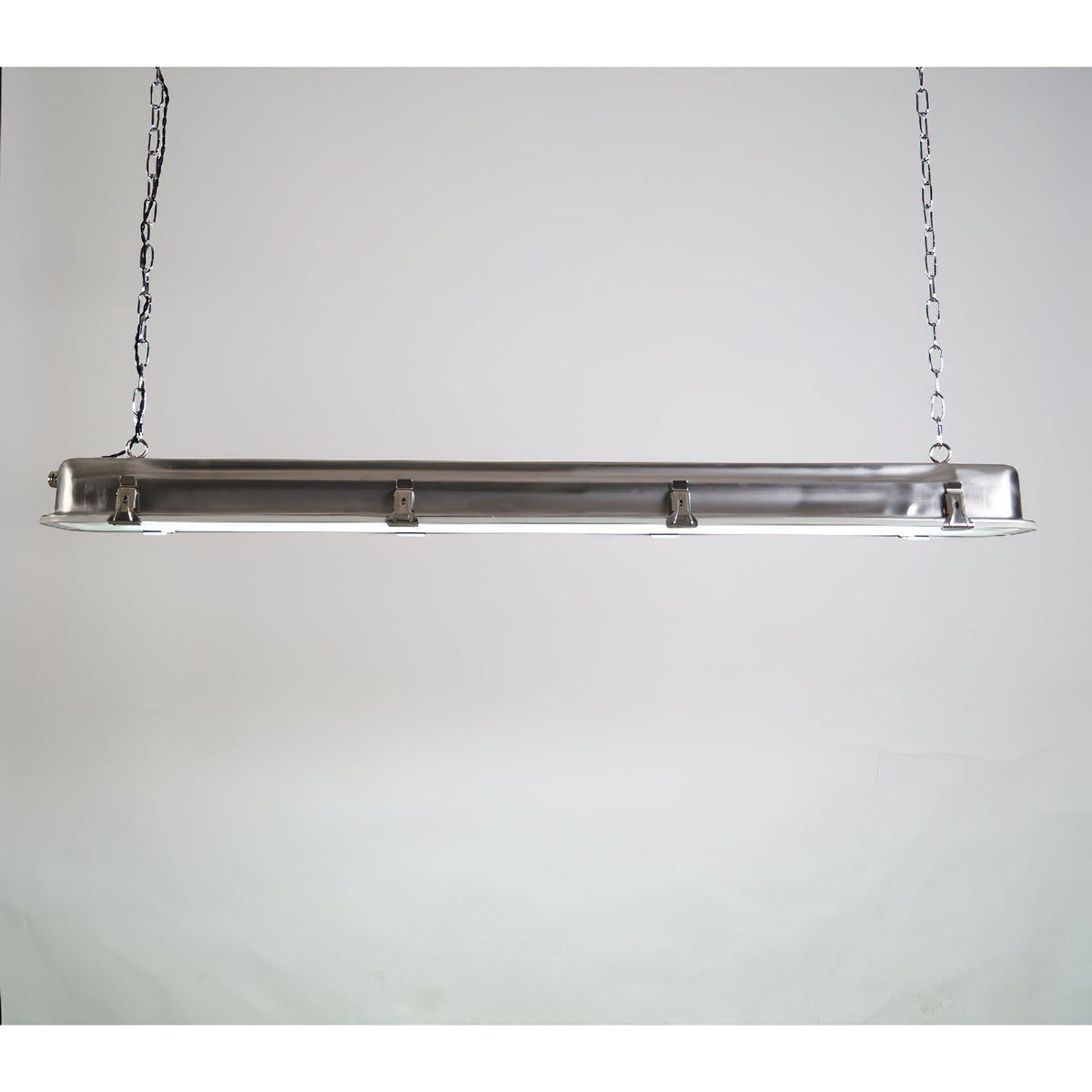Gta Pendant Light - Stainless Steel & Clear Glass Linear Integrated LED Pendant